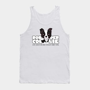 DGBigHeads - BorderCollie B&W Tank Top